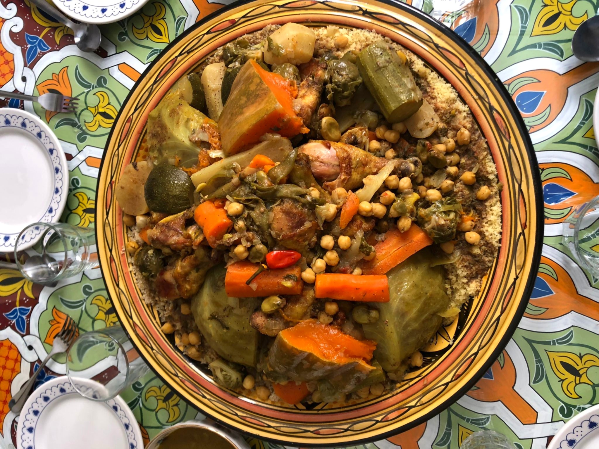 Couscous with Chicken and Vegetables: The Traditional Moroccan Recipe